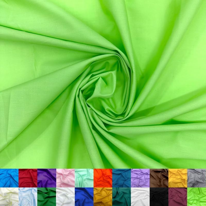 Cotton Polyester Broadcloth Fabric - Soft & Breathable 60in Wide