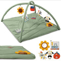 Beautiful Baby Play Gym and Tummy Time Mat - Soft, Farm Toy Activity