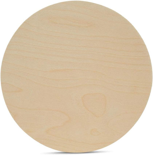 Wood Circles 18 Inch for Crafts - Unfinished Birch Discs Pack