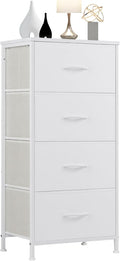 DUMOS Dresser for Bedroom with 4 Drawers and Wooden Top