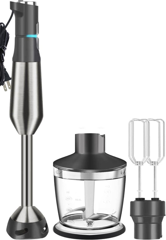 GAVASTO 15-Speed Hand Blender: Scratch-Resistant, Turbo Mode, Multi-Functional