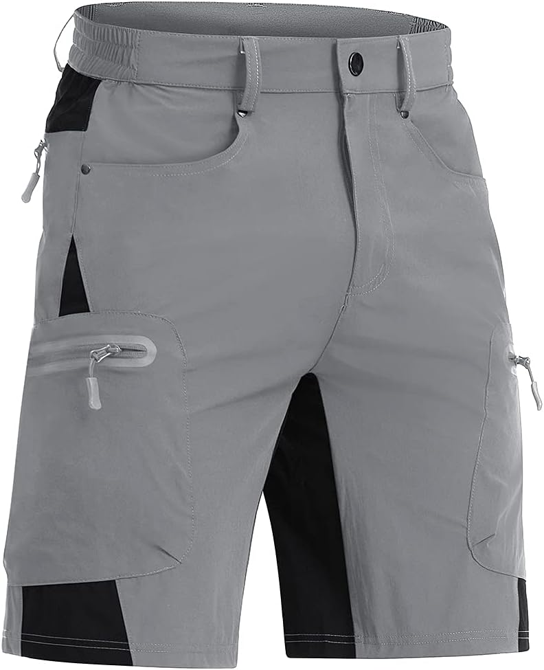 CRYSULLY Men's Hiking Cargo Shorts for Summer Outdoor Comfort