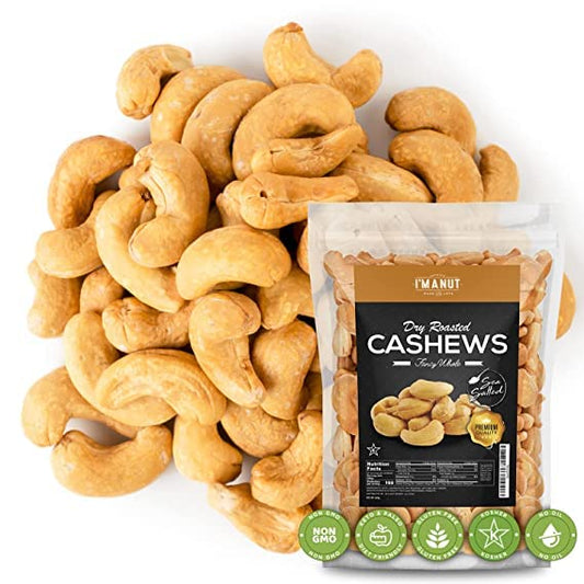 Oven Dry Roasted Fancy Cashews with Sea Salt - Healthy Snack