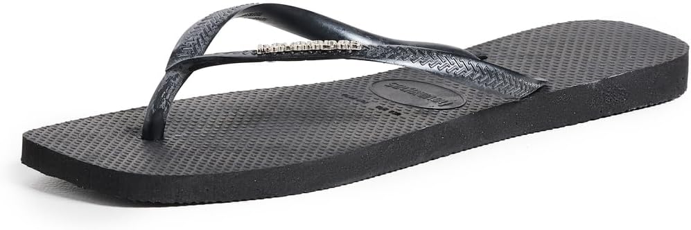 Havaianas Women's Slim Square Logo Metallic Flip Flops Review