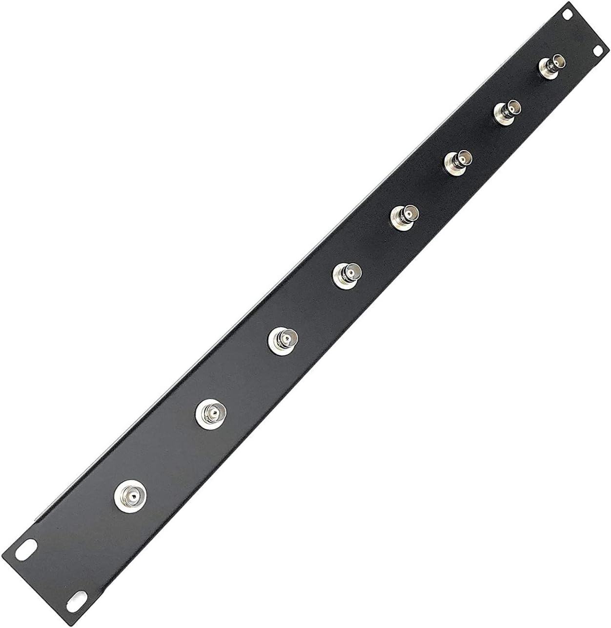 Rack Panel with 8 Bulkhead Adapters for BNC Antennas Installation