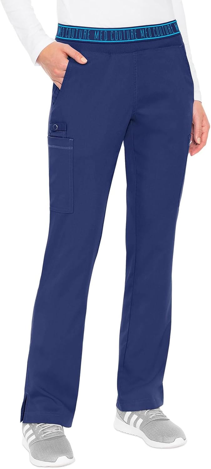 Yoga Scrub Pants for Women with 7 Pockets and Comfort Fit