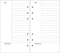 EvZ A6 Refill Cornell Paper for 7 in Refillable Journal - Thick 100