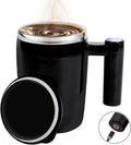 Self-Stirring Coffee Mug, Rechargeable Automatic Mixer, Travel-friendly 14 oz Cup