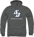 LOGOVISION Collegiate Distressed Primary Logo Pullover Hoodie DIEGO