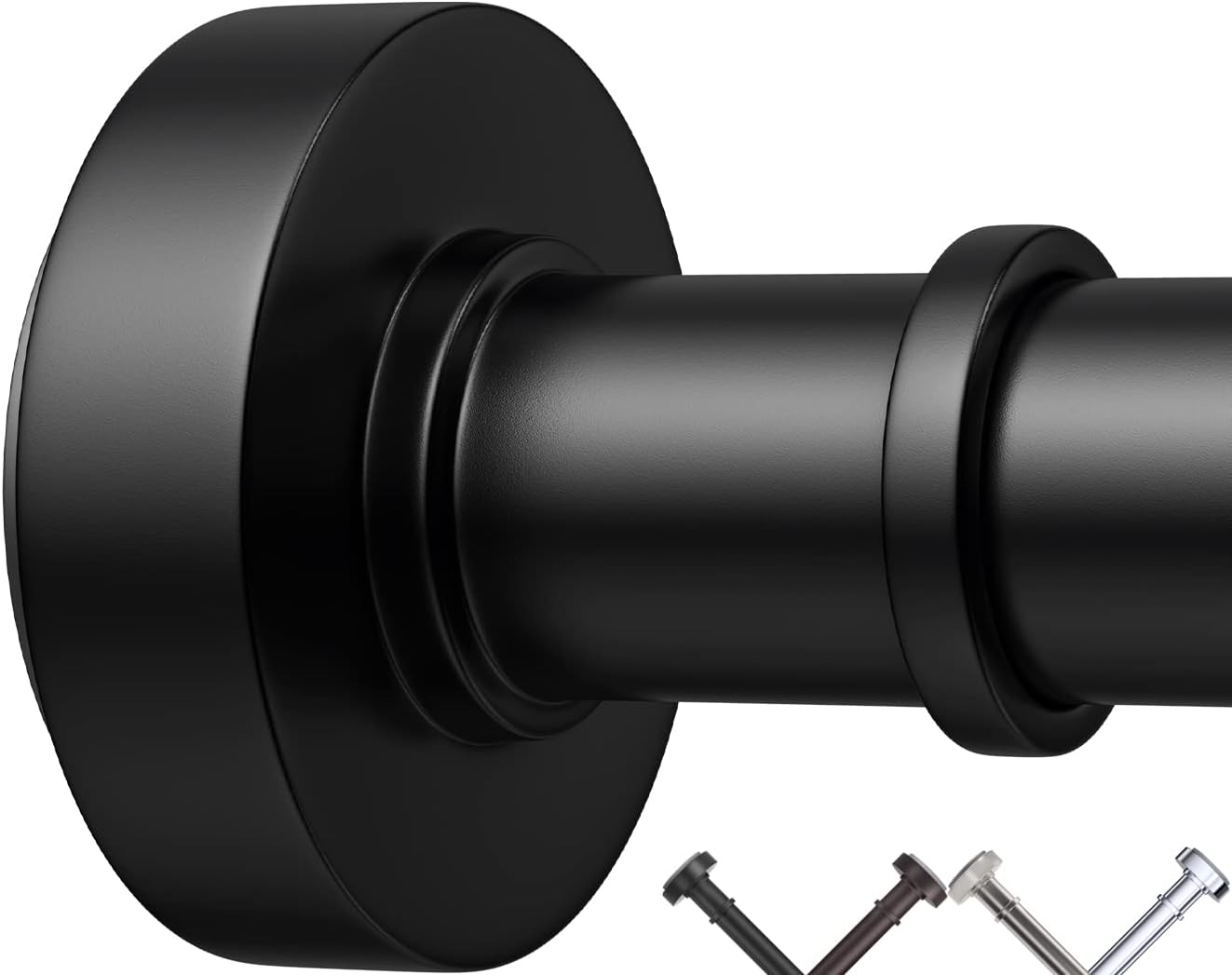 Rust-Proof Adjustable Shower Rod with Durable Spring - Never Slip! 
