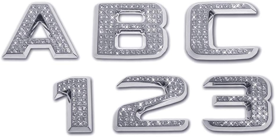Personalized Chrome Auto Letters and Numbers for Customization