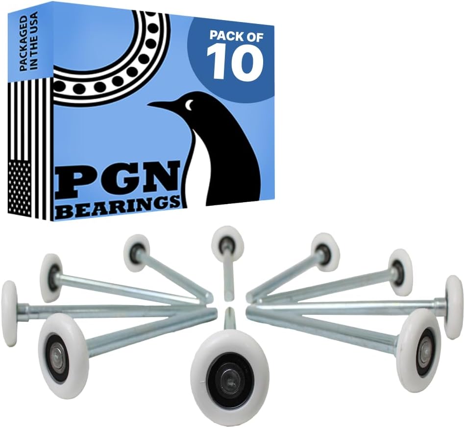 PGN 2 in Nylon White Garage Door Rollers for Smooth Operation