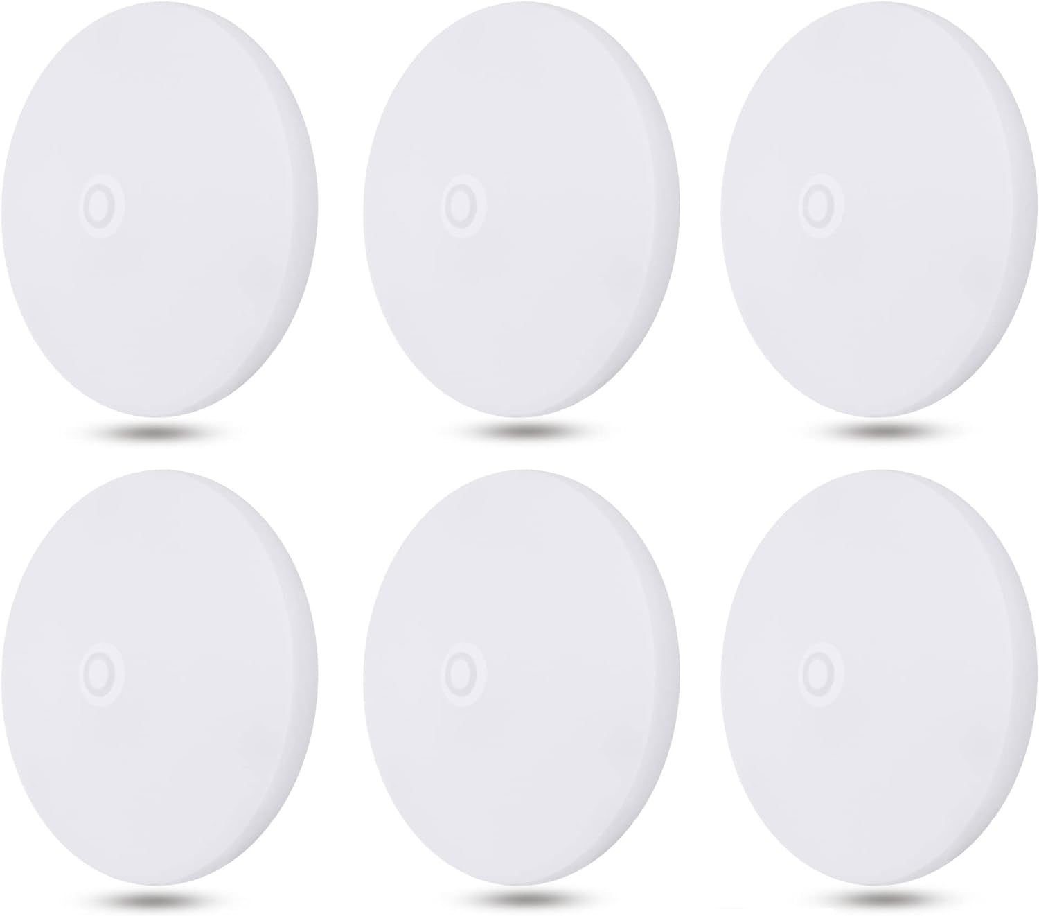 Facon 6-Pack Ultra Slim 4.5ft' 12V RV Puck Lights for Adventure