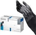 TRONEX 9047 Black Nitrile Exam Gloves XXL to S - Durable Protection