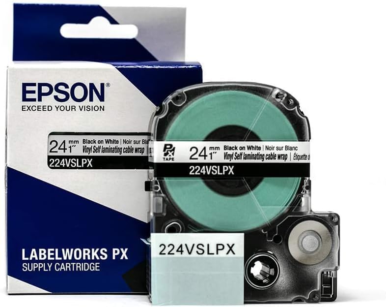 Epson LABELWORKS 224VSLPX Durable Vinyl Label Maker Tape