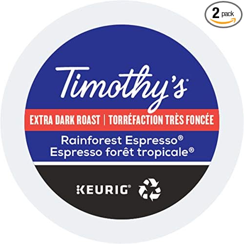 Timothy's World Coffee Rainforest Espresso K-Cup 24 Count Pack
