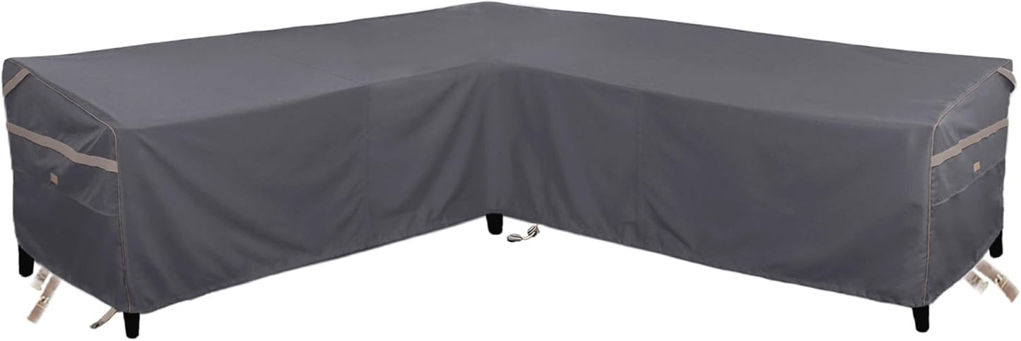 Heavy Duty Waterproof Patio Furniture Covers for V-Shaped Sofa