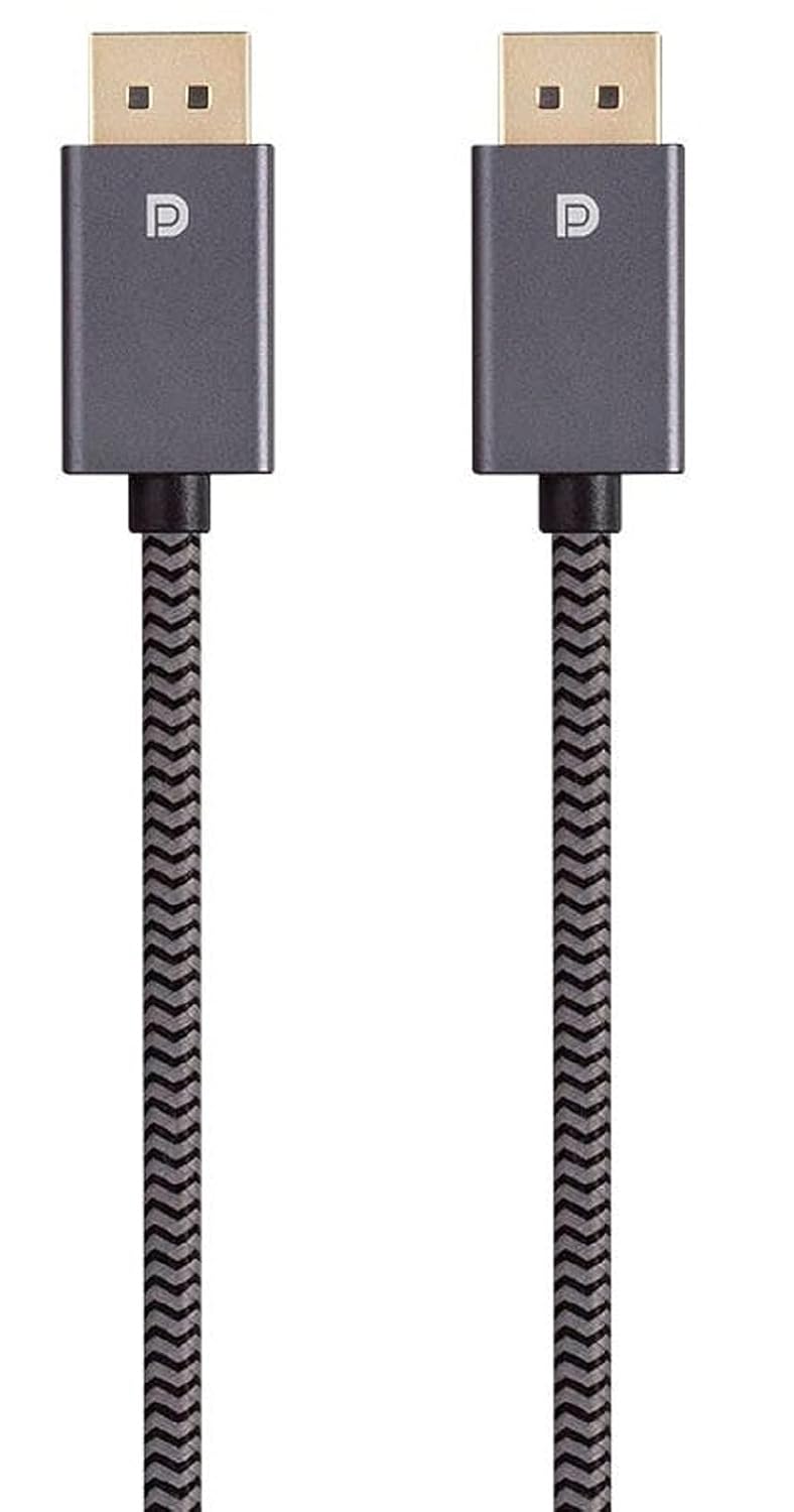 Monoprice DisplayPort 1.4 Cable - 8K@60Hz, 3 Feet, Gray