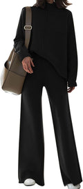 Fixmatti Women Sweater Set 2 Piece Knit Sweatsuit - Cozy Everyday Set