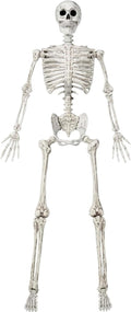 6.9 ft Halloween Posable Life Size Skeleton - Spooky Porch Decor