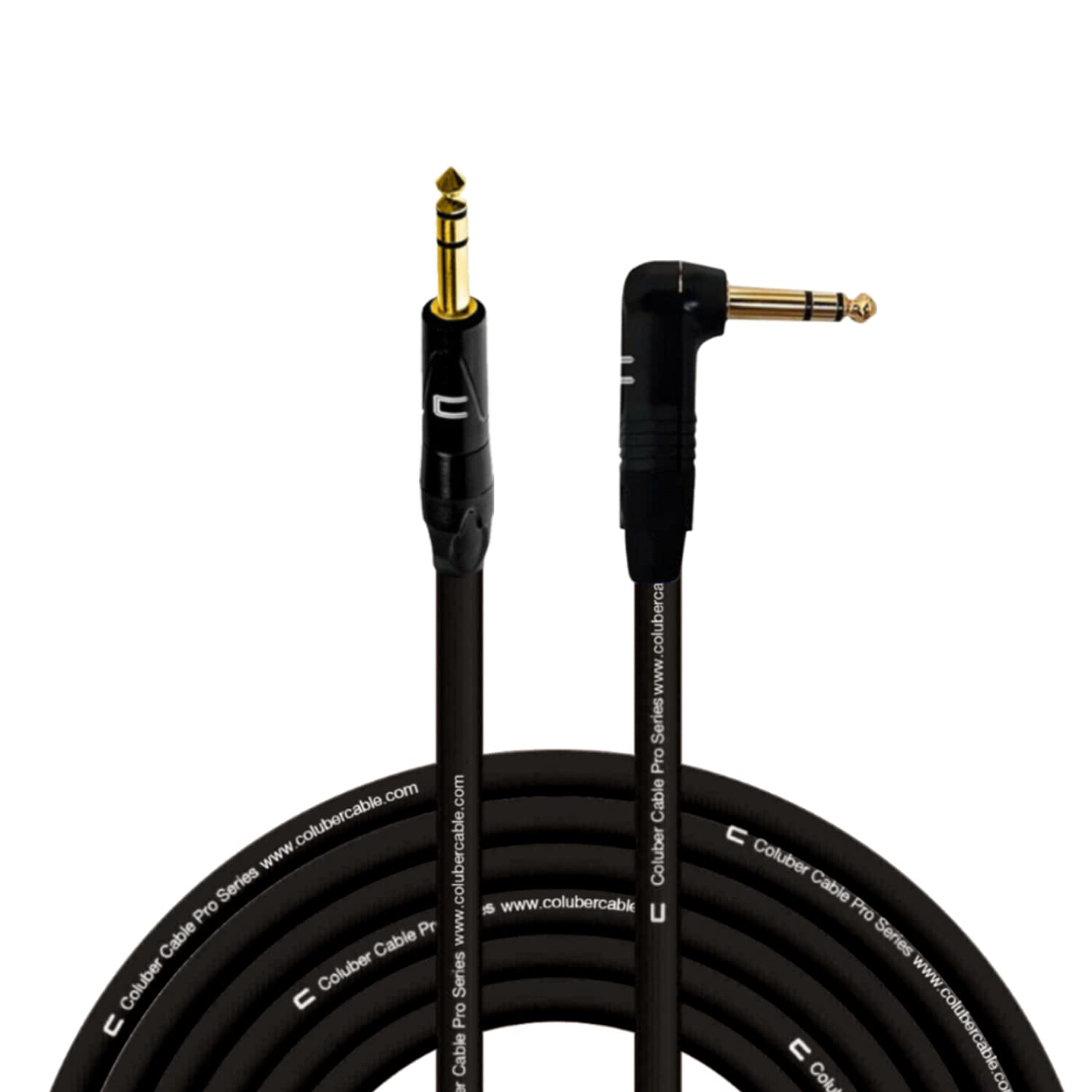 Coluber Cable 1/4 TRS Male to Right Angle 1/4 TRS - 75 Feet