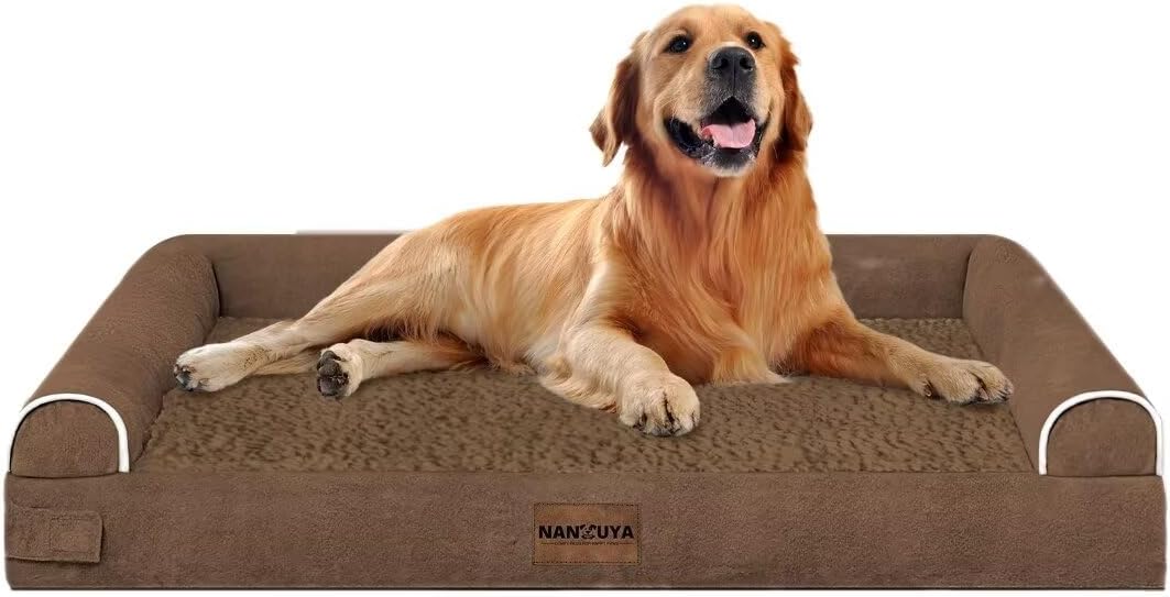 Large Dog Bed Orthopedic Washable for Big Dogs with Foam