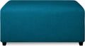 PureFit Super Stretch Ottoman Cover Rectangle - Large Peacock Blue
