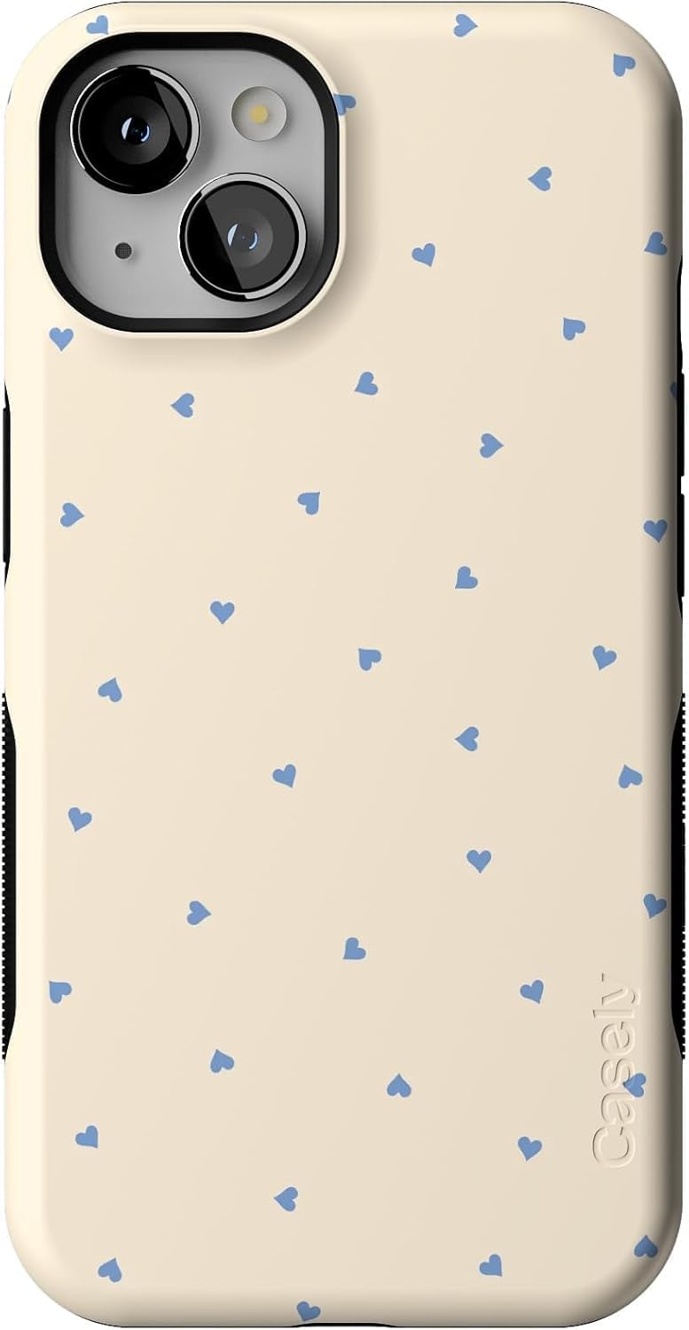 Casely iPhone 13 Case with Tiny Hearts Design for Bold Protection