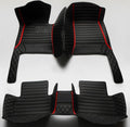 Luxury Leather Car Floor Mats All Black3 - Custom Full Coverage