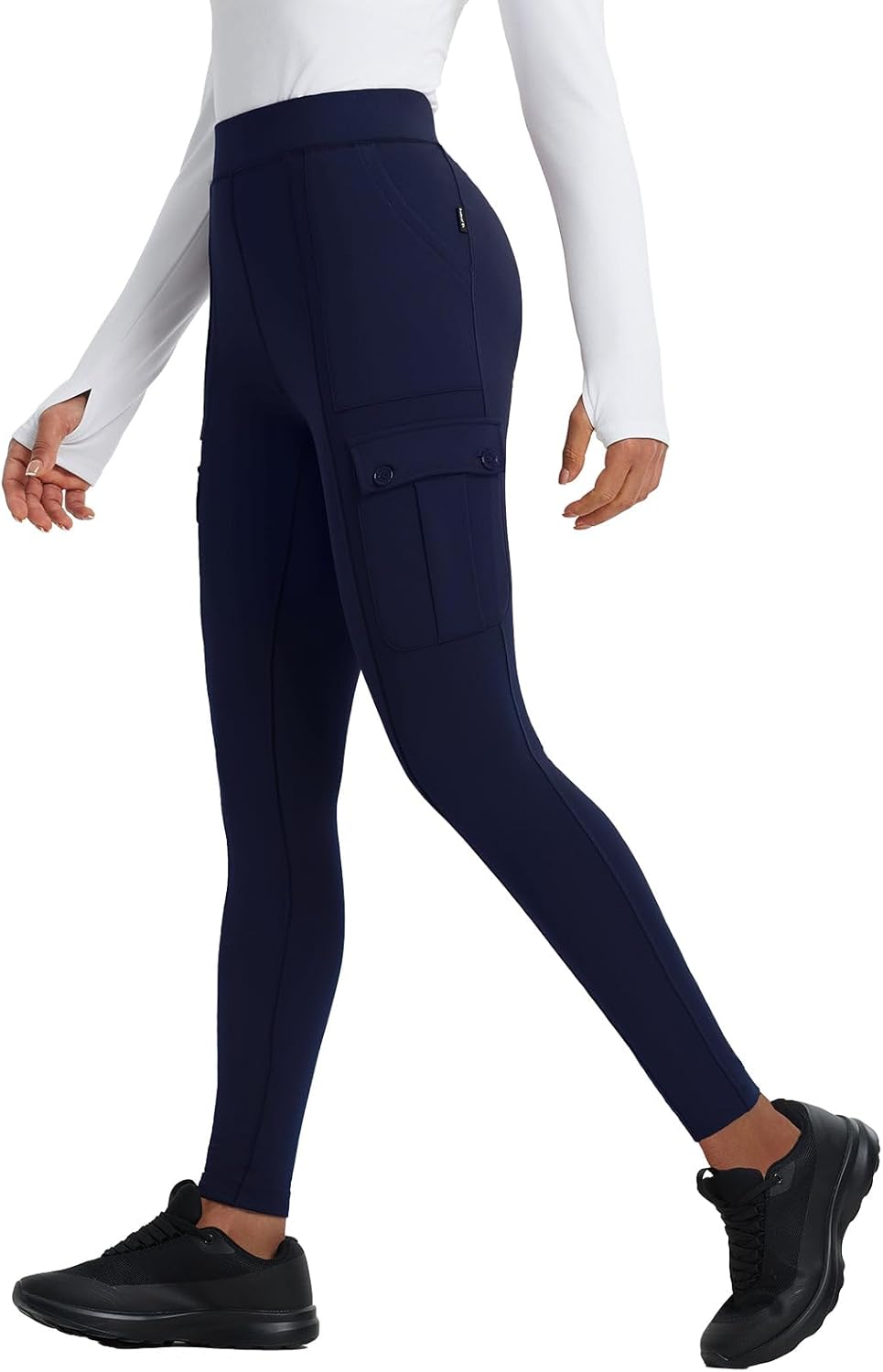 Fleece Lined Leggings for Women - Thermal Hiking Pants