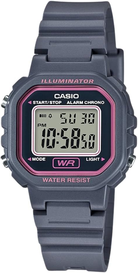 Casio Women's Digital Watch | Water Resistant | LED Light | Stopwatch