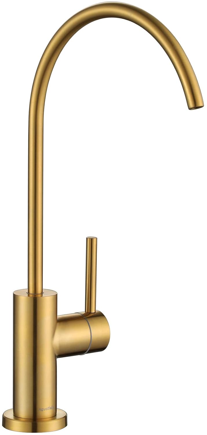 AS09BG Brushed Brass Stainless Steel Kitchen Water Filter Faucet
