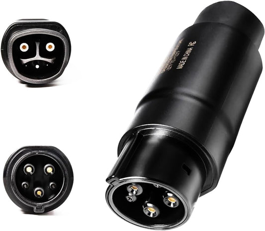 Tesla J1772 Adapter: 80A Fast Charging, Black