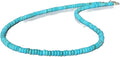 Dainty Natural Turquoise Beaded Necklace - Throat Chakra Balance Pink