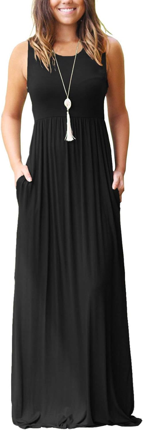 MOLERANI Women's Casual Long Maxi Dresses with Pockets for All