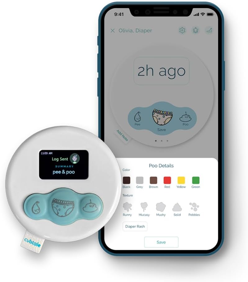 Smart Pee & Poop Tracker - Diaper Cub for Easy Baby Care