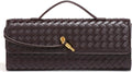 Trendy Woven Evening Clutch Purse for Women - Slim Y2K Style