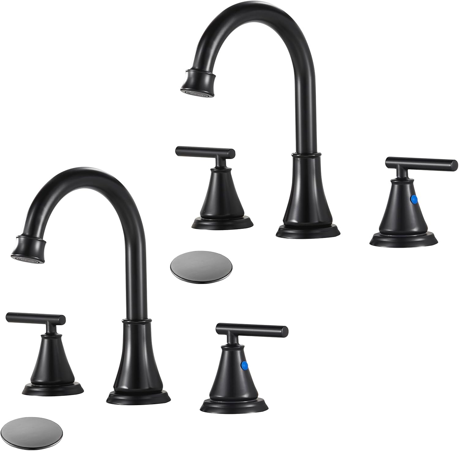 Fransiton Black 8 Inch Widespread Bathroom Sink Faucet Review