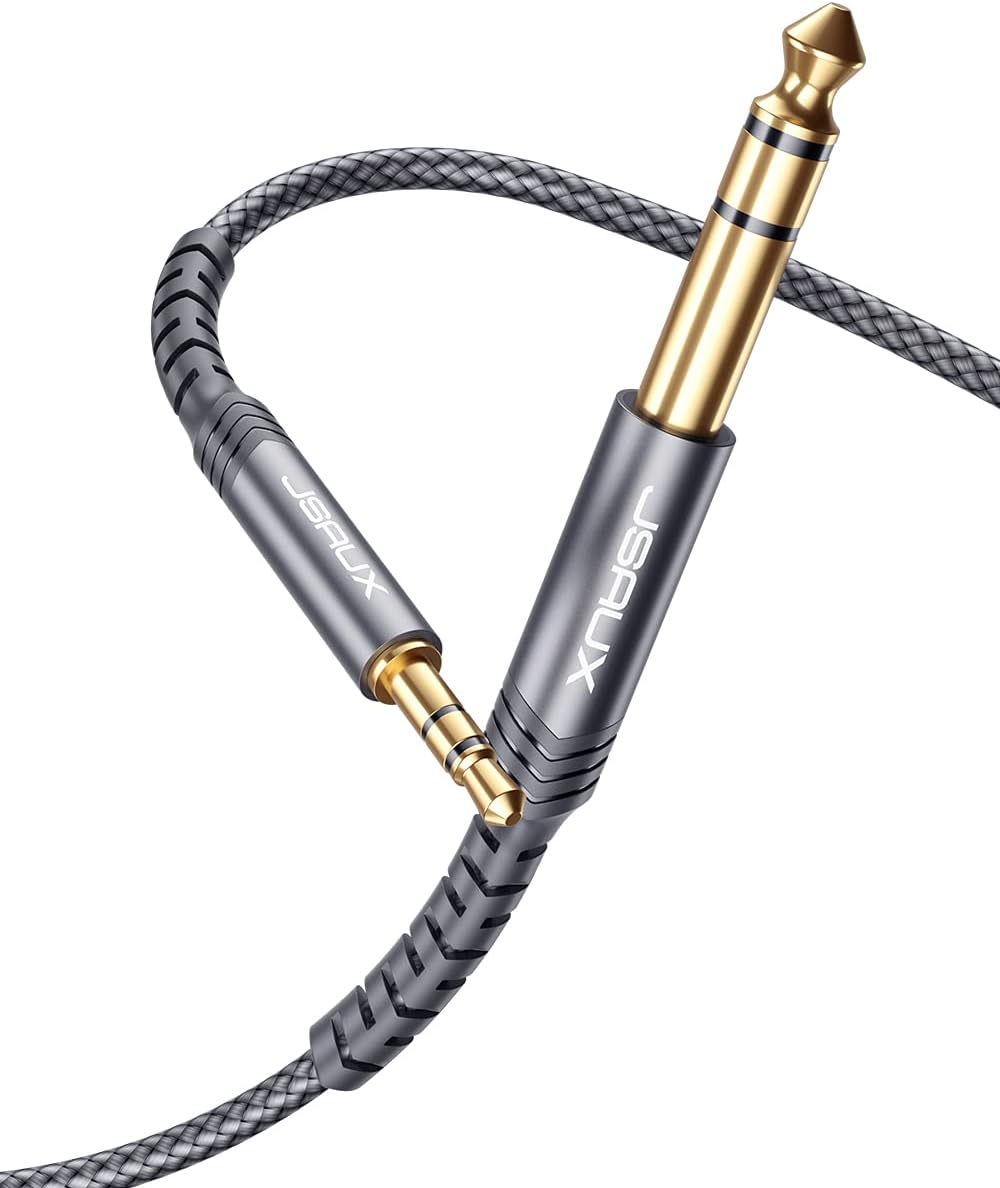 JSAUX 1/4 to 1/8 Stereo Audio Cable - Premium Sound Connection