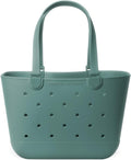 Large Beach Bag Tote - Waterproof Getaway Rubber Tote with Zipper