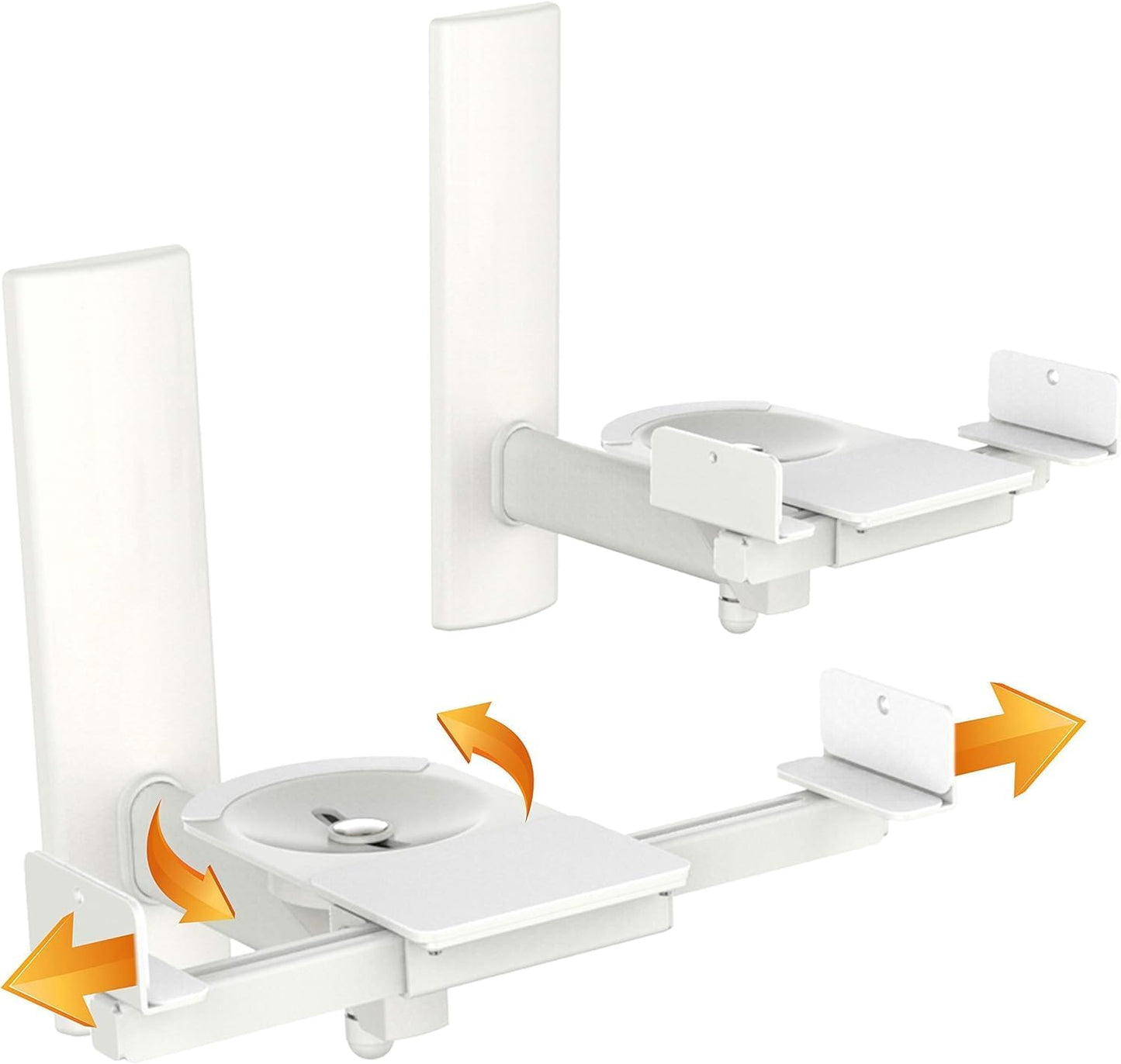 Universal Speaker Wall Mount for Side Clamping Bookshelf Speakers