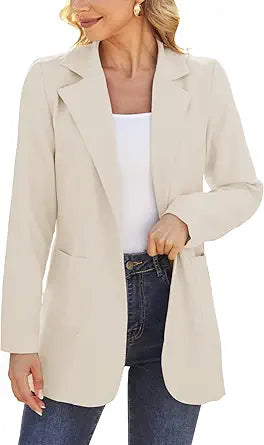 Dazosue Women Open Front Blazers for Casual and Office Wear