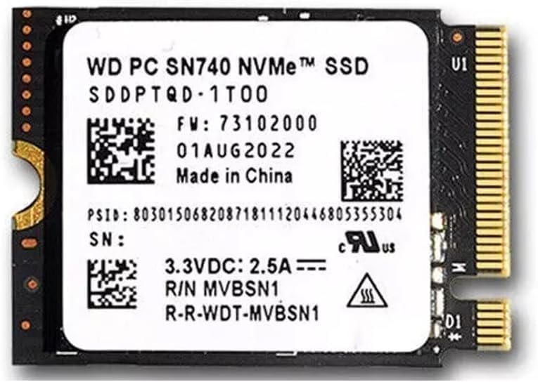 WD_PC Black 2TB SN740 M.2 PCIe Gen 4.0 NVMe SSD for Gaming