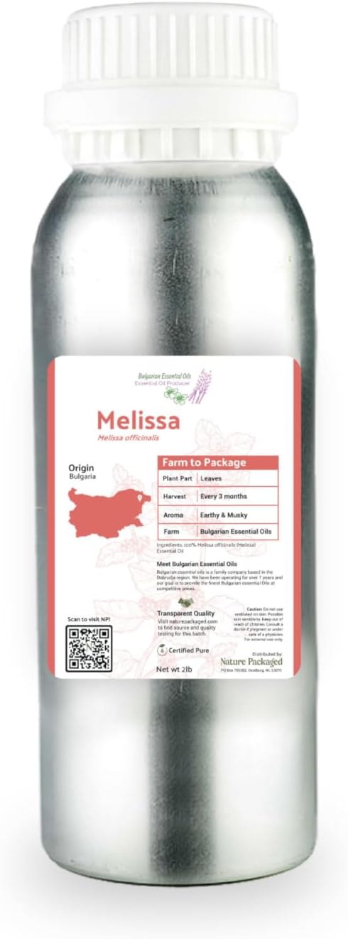 Melissa Essential Oil for Diffusers - Pure Bulgarian Quality