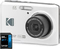 Kodak PIXPRO FZ45 16MP Digital Camera White - Easy Point & Shoot