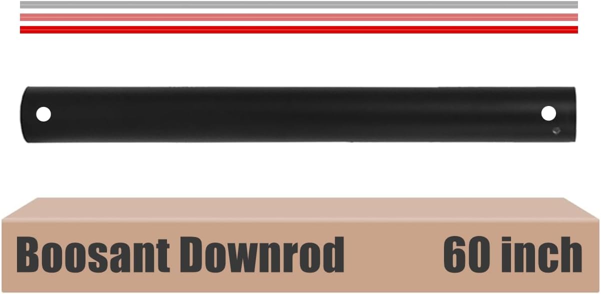 60 Inch Ceiling Fan Downrod with Extended Wires for Optimal Airflow