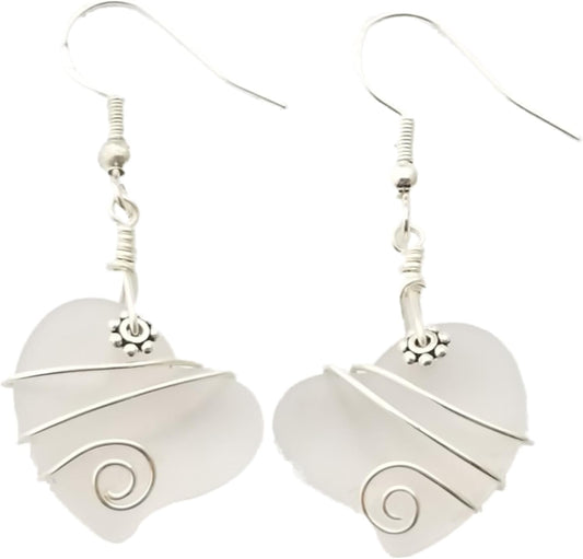 Handmade Sea Glass Earrings - Unique Hawaiian Jewelry Gift