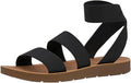 CUSHIONAIRE Women's Indego Stretch Sandal - Comfortable Slip-On Style