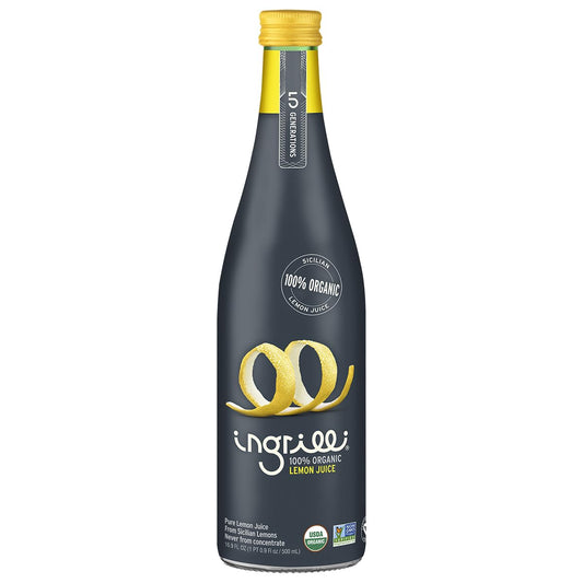 Organic Lemon Juice Cold-Pressed from Sicilian Lemons - 12 Pack