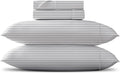 Egyptian Cotton King Stripe Sheet Set - 600 TC Sateen Luxury